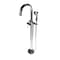 Castello Usa Neptune Freestanding Chrome Gooseneck Tub Filler Faucet with Float Handle CB-F04-CR-J0805 - alternate 1